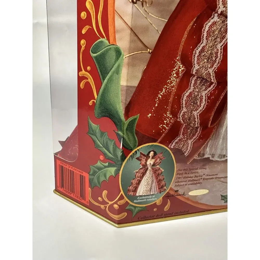 1997 Happy Holidays Special Edition Barbie Doll Mattel Brown Hair NIB